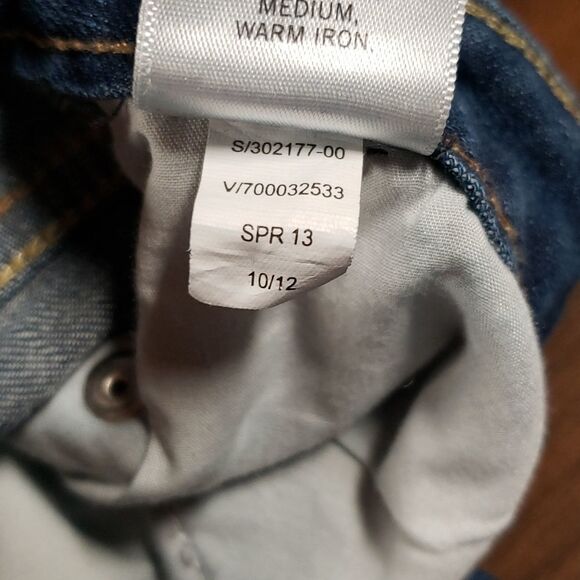 Banana‎ Republic Folded Cuffs w/Logo Tape Capri Denim Jeans 26/2 - Picture 7 of 9